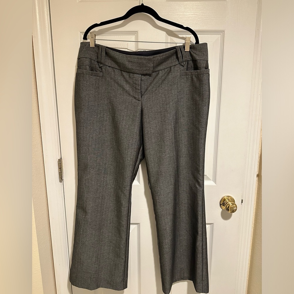 The Limited Drew Fit 16s grey dress pants.